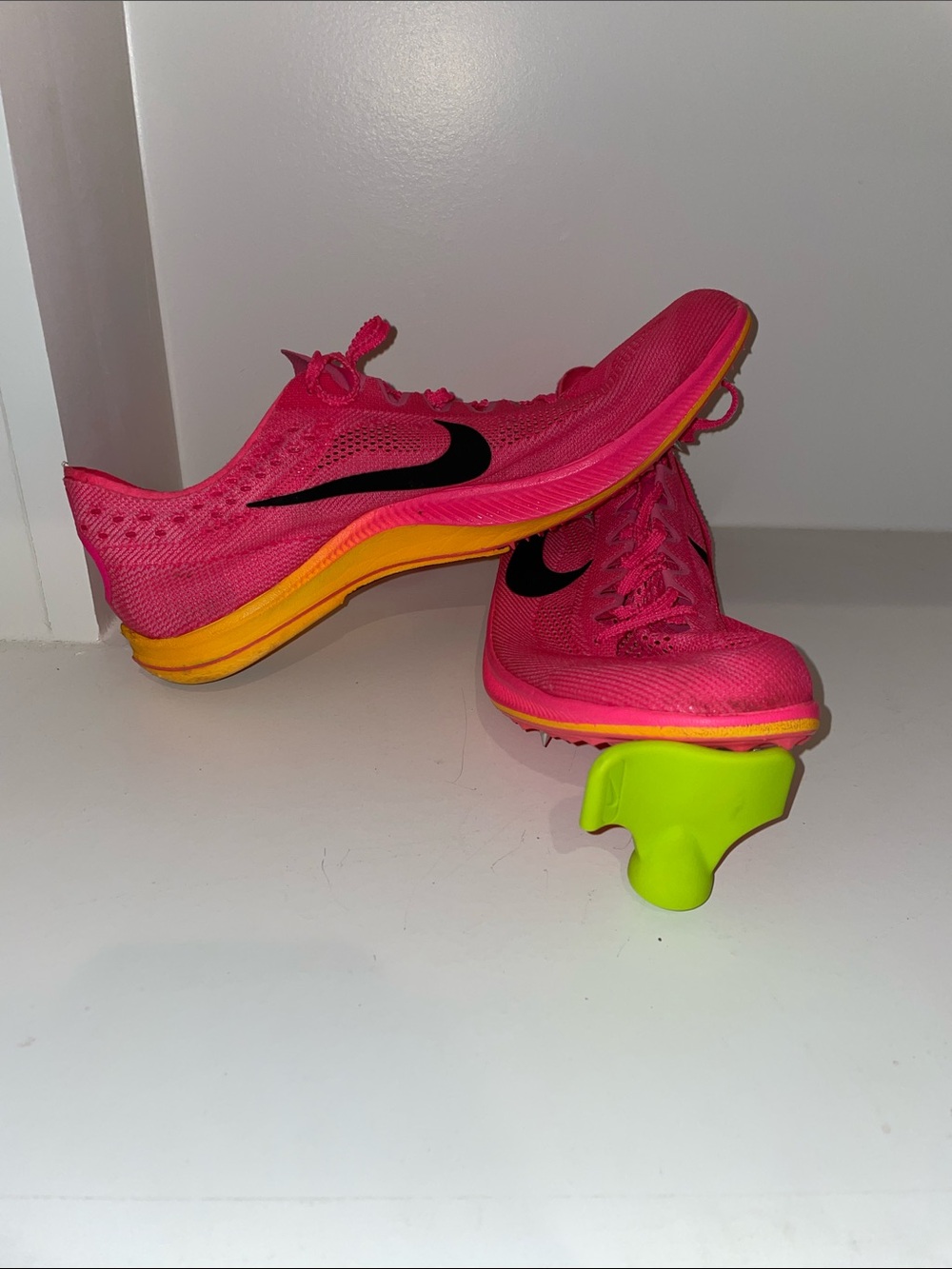 Nike ZoomX Dragonfly Track Spikes Pink Orange- Size 9.5 With Spike Tool